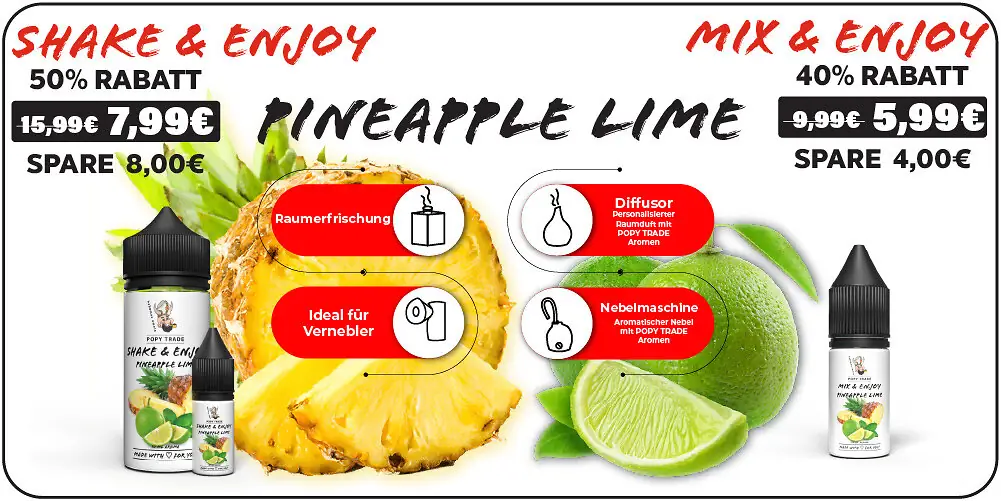 Banner New Flavour POPY TRADE Pineapple Lime