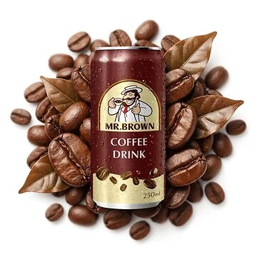 Mr. Brown Coffee Drink in a 250ml can - creamy, milky coffee softdrink from Korea