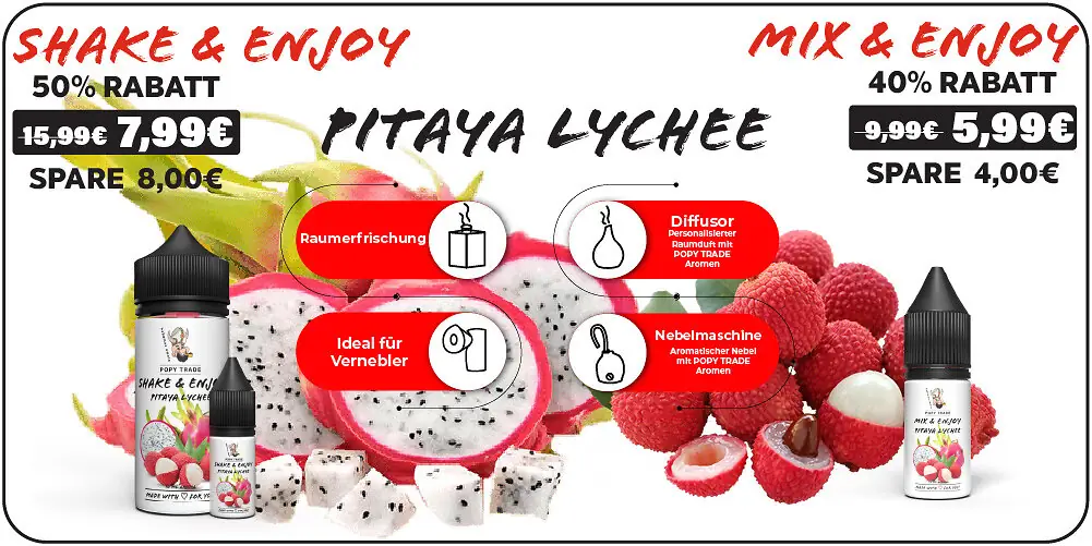 Banner New Flavour POPY TRADE Pitaya Lychee
