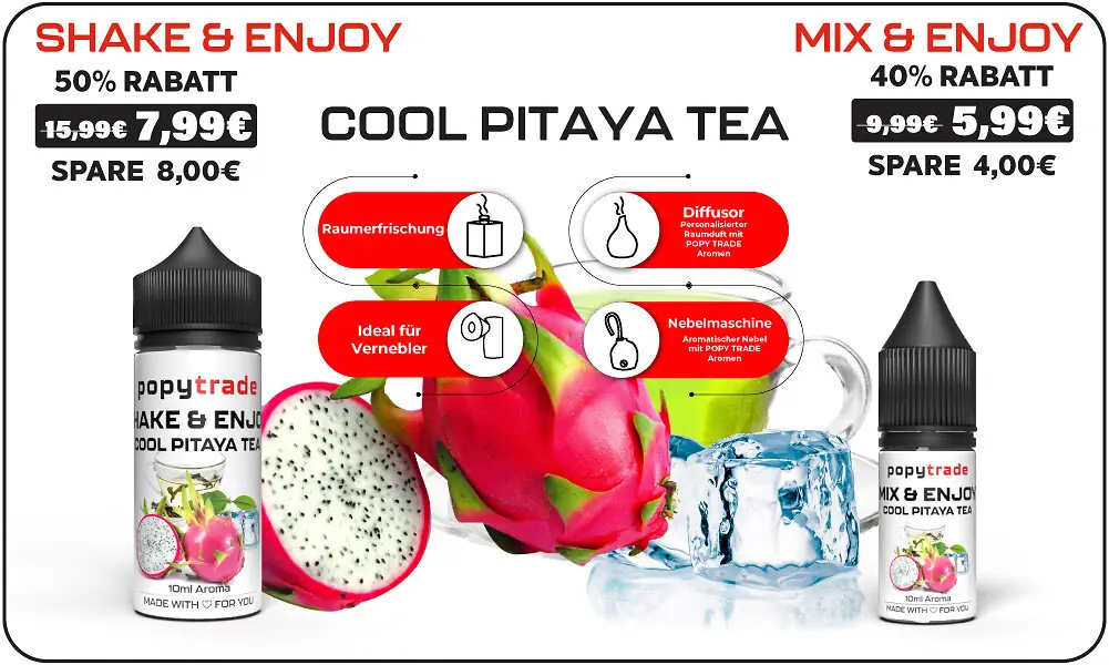Banner New Flavour POPY TRADE Cool Pitaya Tee