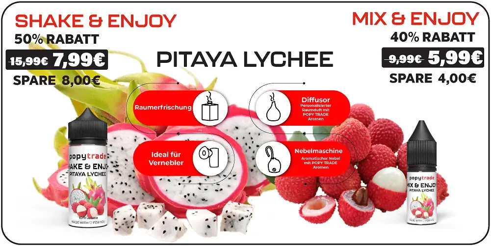 Banner New Flavour POPY TRADE Pitaya Lychee