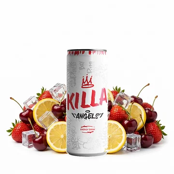 Killa Angels Energy Drink in der 250-ml-Dose, zuckerfreier Energy Drink mit 32 mg Koffein pro 100 ml