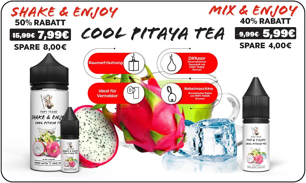 Banner New Flavour POPY TRADE Cool Pitaya Tee
