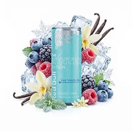 Red Bull The Ice Edition Iced Gummy Bear Vanilla Berry 250 ml t&ouml;lkillinen p&auml;rskyv&auml;ll&auml; hedelm&auml;makuna