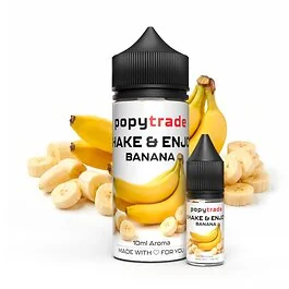 POPY TRADE Shake & Enjoy Banana Aroma Lebensmittelaroma Flasche