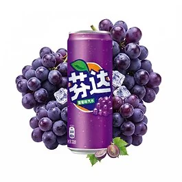 Fanta Grape limonata all'uva in lattina da 330ml, frizzante e senza caffeina, bevanda d'importazione