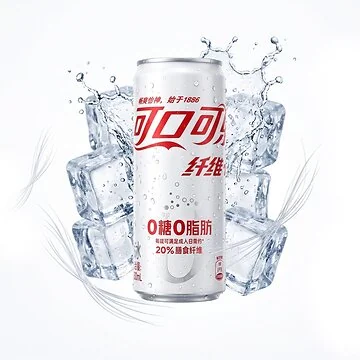 Coca Cola Fiber Plus Sugar Free 330 ml can with fibre – sugar-free import cola from Mexico, crisp and fruity